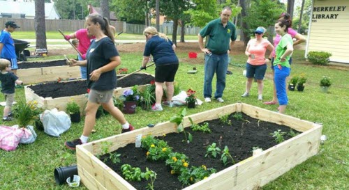 People gardening, image courtesy Berkeley County Library System