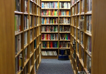 library-shelves